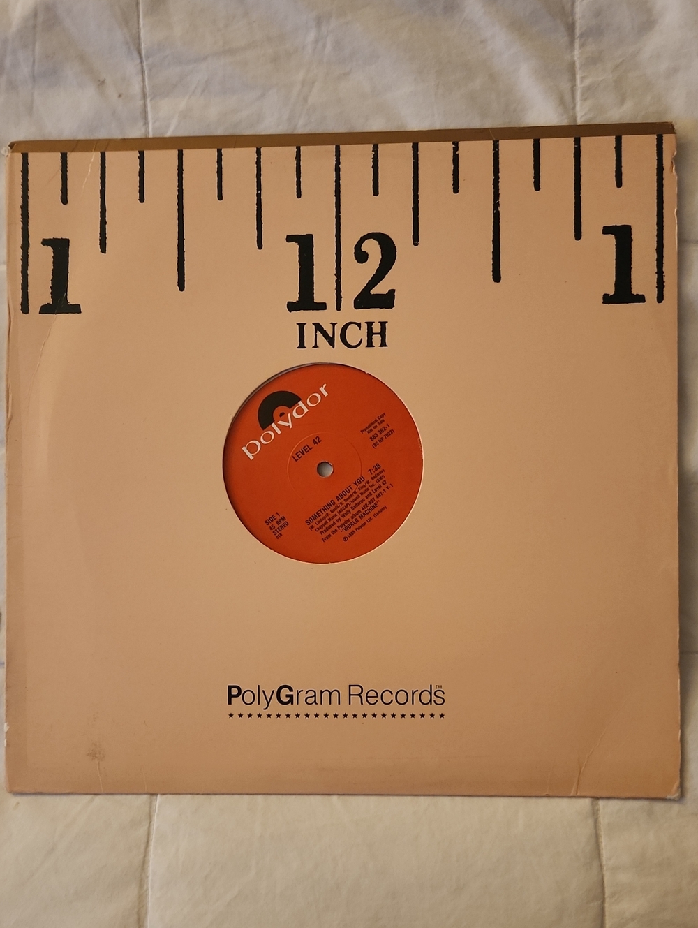 Level 42: Something About You 12" Vinyl Single -- Never Played Secret Stash! NM